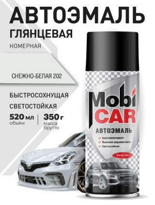 Аэрозольная автоэмаль MobiCAR 520 мл